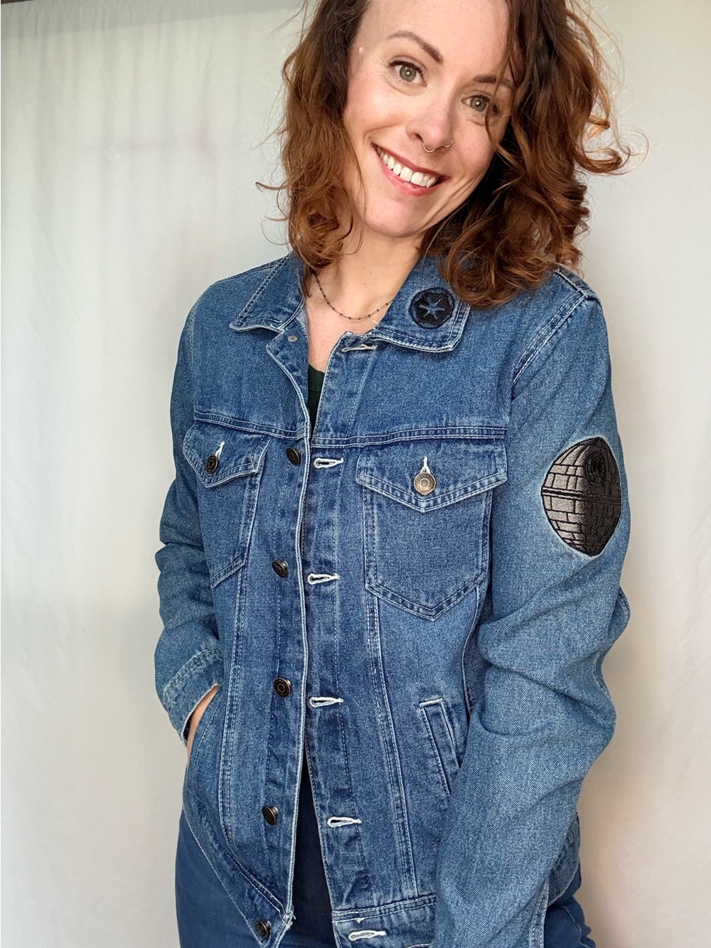Star Wars Blue Denim Trucker Jacket with Logo Patch